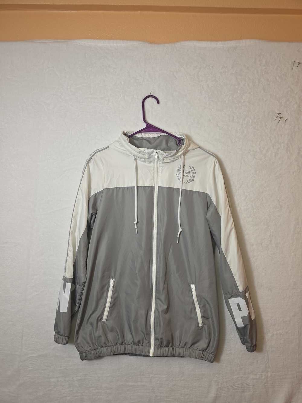 PINK Victoria's Secret Jacket - Gray & White